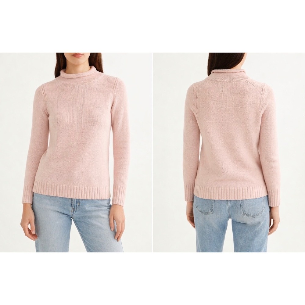 J. Crew oarsman Pink Roll Neck knit Sweater XS Classic preppy academia
Fall